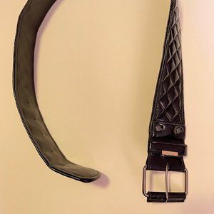 Women's, Ladies Michael Michael Kors quilted 60 mm wide faux leather belt